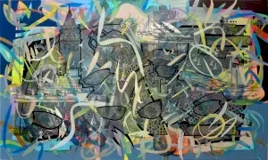 ENGİN KORKMAZ tarafından 2023 yılında 80x134 cm ölçülerinde Tuval üzeri akrilik boya tekniği ile yapılmıştır.