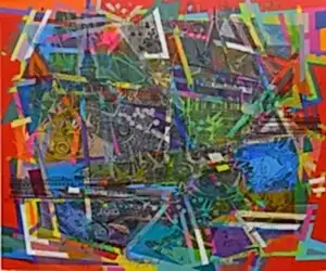 ENGİN KORKMAZ tarafından 2023 yılında 100x120 cm ölçülerinde Tuval üzeri akrilik boya tekniği ile yapılmıştır.