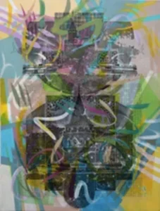 ENGİN KORKMAZ tarafından 2022 yılında 90x120 cm ölçülerinde Tuval üzeri akrilik boya tekniği ile yapılmıştır.