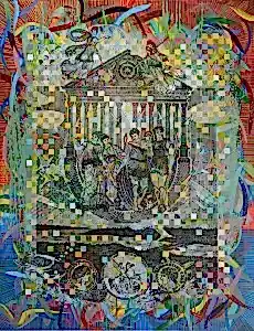 ENGİN KORKMAZ tarafından 2022 yılında 120x90 cm ölçülerinde Tuval üzeri akrilik boya tekniği ile yapılmıştır.