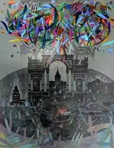 ENGİN KORKMAZ tarafından 2021 yılında 120x90 cm ölçülerinde Tuval üzeri akrilik boya tekniği ile yapılmıştır.