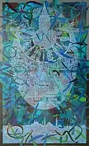 ENGİN KORKMAZ tarafından 2022 yılında 134x80 cm ölçülerinde Tuval üzeri akrilik boya tekniği ile yapılmıştır.