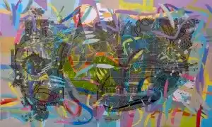 ENGİN KORKMAZ tarafından 2022 yılında 80x134 cm ölçülerinde Tuval üzeri akrilik boya tekniği ile yapılmıştır.