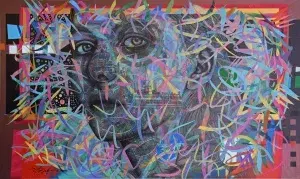 ENGİN KORKMAZ tarafından 2022 yılında 80x134 cm ölçülerinde Tuval üzeri akrilik boya tekniği ile yapılmıştır.