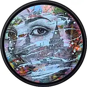 ENGİN KORKMAZ tarafından 2021 yılında 68x68 cm ölçülerinde Tuval üzeri akrilik boya tekniği ile yapılmıştır.