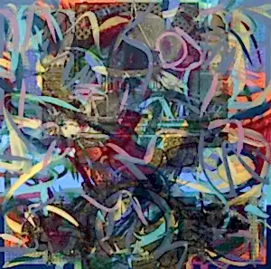 ENGİN KORKMAZ tarafından 2023 yılında 90x90 cm ölçülerinde Tuval üzeri akrilik boya tekniği ile yapılmıştır.