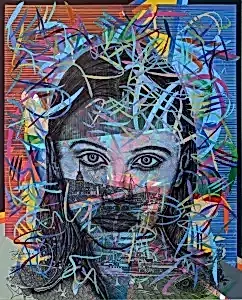 ENGİN KORKMAZ tarafından 2023 yılında 100x80 cm ölçülerinde Tuval üzeri akrilik boya tekniği ile yapılmıştır.