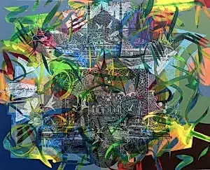 ENGİN KORKMAZ tarafından 2020 yılında 80x100 cm ölçülerinde Tuval üzeri akrilik boya tekniği ile yapılmıştır.