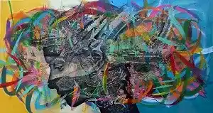 ENGİN KORKMAZ tarafından 2021 yılında 56x110 cm ölçülerinde Tuval üzeri akrilik boya tekniği ile yapılmıştır.