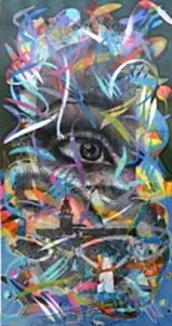 ENGİN KORKMAZ tarafından 2021 yılında 110x56 cm ölçülerinde Tuval üzeri akrilik boya tekniği ile yapılmıştır.