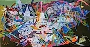 ENGİN KORKMAZ tarafından 2021 yılında 56x110 cm ölçülerinde Tuval üzeri akrilik boya tekniği ile yapılmıştır.