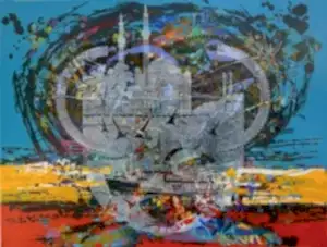 ENGİN KORKMAZ tarafından 2020 yılında 60x80 cm ölçülerinde Tuval üzeri akrilik boya tekniği ile yapılmıştır.