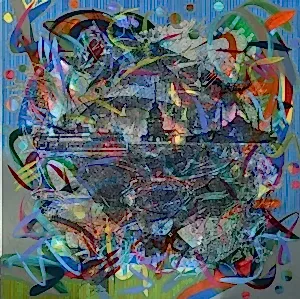 ENGİN KORKMAZ tarafından 2022 yılında 70x70 cm ölçülerinde Tuval üzeri akrilik boya tekniği ile yapılmıştır.