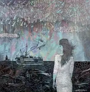 ENGİN KORKMAZ tarafından 2017 yılında 70x70 cm ölçülerinde Tuval üzeri akrilik boya tekniği ile yapılmıştır.