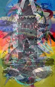 ENGİN KORKMAZ tarafından 2020 yılında 80x50 cm ölçülerinde Tuval üzeri akrilik boya tekniği ile yapılmıştır.