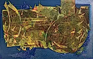 ENGİN KORKMAZ tarafından 2020 yılında 50x80 cm ölçülerinde Tuval üzeri akrilik boya tekniği ile yapılmıştır.