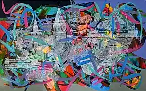 ENGİN KORKMAZ tarafından 2021 yılında 50x80 cm ölçülerinde Tuval üzeri akrilik boya tekniği ile yapılmıştır.