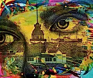 ENGİN KORKMAZ tarafından 2021 yılında 50x60 cm ölçülerinde Tuval üzeri akrilik boya tekniği ile yapılmıştır.