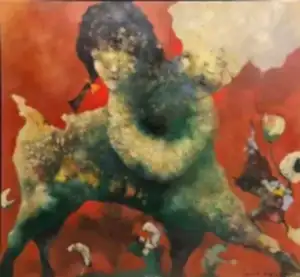 EROL PELİOĞLU tarafından 2020 yılında 90x100 cm ölçülerinde Tuval üzeri yağlı boya tekniği ile yapılmıştır.