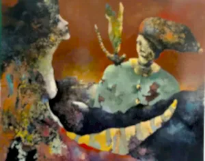 EROL PELİOĞLU tarafından 2019 yılında 120x150 cm ölçülerinde Tuval üzeri yağlı boya tekniği ile yapılmıştır.