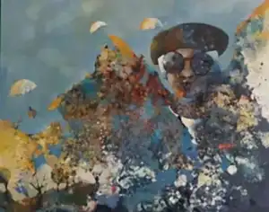 EROL PELİOĞLU tarafından 2019 yılında 120x150 cm ölçülerinde Tuval üzeri yağlı boya tekniği ile yapılmıştır.