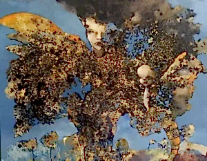 EROL PELİOĞLU tarafından 2019 yılında 120x150 cm ölçülerinde Tuval üzeri yağlı boya tekniği ile yapılmıştır.