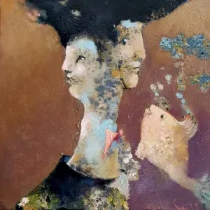 EROL PELİOĞLU tarafından 2019 yılında 40x40 cm ölçülerinde Tuval üzeri yağlı boya tekniği ile yapılmıştır.