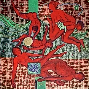 NECMETTİN ÖZLÜ tarafından 70x70 cm ölçülerinde Tuval üzeri akrilik boya tekniği ile yapılmıştır.