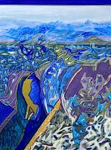 NECMETTİN ÖZLÜ tarafından 2024 yılında 80x60 cm ölçülerinde Tuval üzeri akrilik boya tekniği ile yapılmıştır.