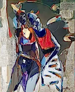 NURETTİN AKKAYA tarafından 2024 yılında 100x80 cm ölçülerinde Tuval üzeri yağlı boya tekniği ile yapılmıştır.