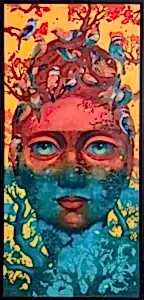 SEMA ÖCAL tarafından 2024 yılında 150x70 cm ölçülerinde Tuval üzeri yağlı boya tekniği ile yapılmıştır.