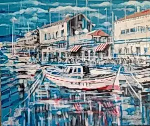 AYHAN ÇETİN tarafından 2025 yılında 100x120 cm ölçülerinde Tuval üzeri akrilik boya tekniği ile yapılmıştır.