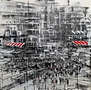 AYHAN ÇETİN tarafından 2025 yılında 50x50 cm ölçülerinde Tuval üzeri akrilik boya tekniği ile yapılmıştır.