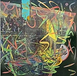 ENGİN KORKMAZ tarafından 2025 yılında 50x50 cm ölçülerinde Tuval üzeri akrilik boya tekniği ile yapılmıştır.