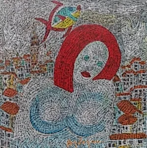 MURAT ÖZDOĞRU tarafından 2025 yılında 50x50 cm ölçülerinde Tuval üzeri akrilik boya tekniği ile yapılmıştır.