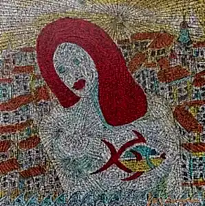 MURAT ÖZDOĞRU tarafından 2025 yılında 50x50 cm ölçülerinde Tuval üzeri akrilik boya tekniği ile yapılmıştır.