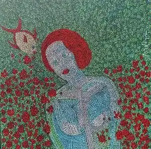 MURAT ÖZDOĞRU tarafından 2025 yılında 65x65 cm ölçülerinde Tuval üzeri akrilik boya tekniği ile yapılmıştır.