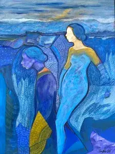 NECMETTİN ÖZLÜ tarafından 2025 yılında 80x60 cm ölçülerinde Tuval üzeri akrilik boya tekniği ile yapılmıştır.