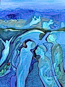 NECMETTİN ÖZLÜ tarafından 2025 yılında 80x60 cm ölçülerinde Tuval üzeri akrilik boya tekniği ile yapılmıştır.