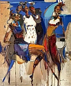 NURETTİN AKKAYA tarafından 2025 yılında 120x100 cm ölçülerinde Tuval üzeri yağlı boya tekniği ile yapılmıştır.