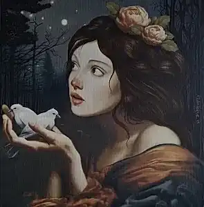 ZEKİYE AKALIN tarafından 2025 yılında 50x50 cm ölçülerinde Tuval üzeri akrilik boya tekniği ile yapılmıştır.