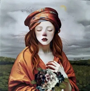 ZEKİYE AKALIN tarafından 2025 yılında 50x50 cm ölçülerinde Tuval üzeri akrilik boya tekniği ile yapılmıştır.