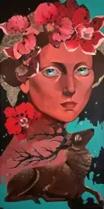 SEMA ÖCAL tarafından 2025 yılında 130x65 cm ölçülerinde Tuval üzeri yağlı boya tekniği ile yapılmıştır.