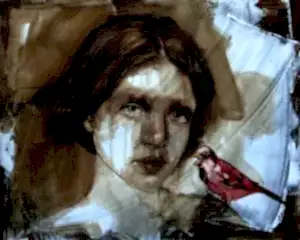 SEMA ÖCAL tarafından 2015 yılında 40x50 cm ölçülerinde Tuval üzeri karışık teknik tekniği ile yapılmıştır.