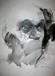 SEMA ÖCAL tarafından 2015 yılında 50x35 cm ölçülerinde Kağıt üzeri kurşun kalem tekniği ile yapılmıştır.