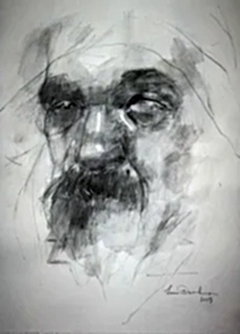 SEMA ÖCAL tarafından 2015 yılında 50x35 cm ölçülerinde Kağıt üzeri kurşun kalem tekniği ile yapılmıştır.