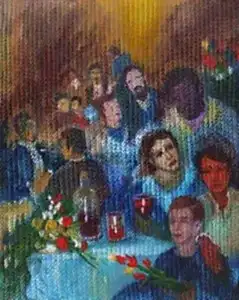 AHMET YEŞİL tarafından 2018 yılında 100x80 cm ölçülerinde Tuval üzeri yağlı boya tekniği ile yapılmıştır.