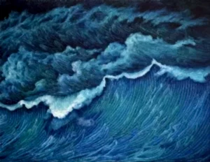 AHMET YEŞİL tarafından 2019 yılında 120x150 cm ölçülerinde Tuval üzeri yağlı boya tekniği ile yapılmıştır.