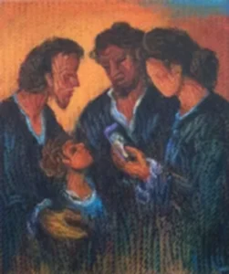 AHMET YEŞİL tarafından 2019 yılında 80x65 cm ölçülerinde Tuval üzeri yağlı boya tekniği ile yapılmıştır.