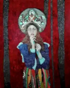 BİNNUR YÜCEBAŞ RUOCCO tarafından 2020 yılında 150x120 cm ölçülerinde Tuval üzeri yağlı boya tekniği ile yapılmıştır.